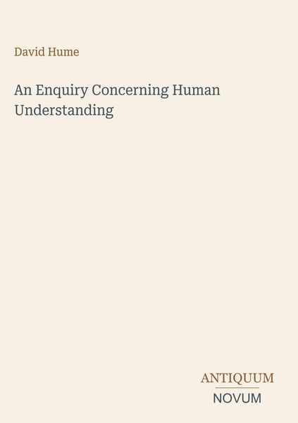Produktbild: An Enquiry Concerning Human Understanding