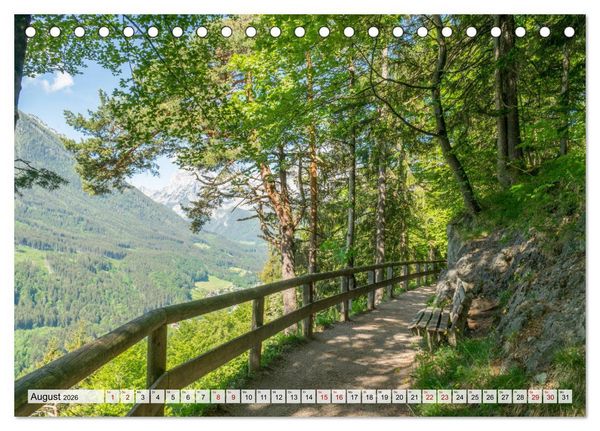 Produktbild: Wanderparadies Bayerische Alpen (Tischkalender 2026 DIN A5 quer), CALVENDO Monatskalender