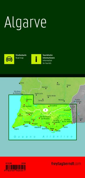 Produktbild: Freytag & berndt Stra&szlig;enkarte Algarve 1:150.000