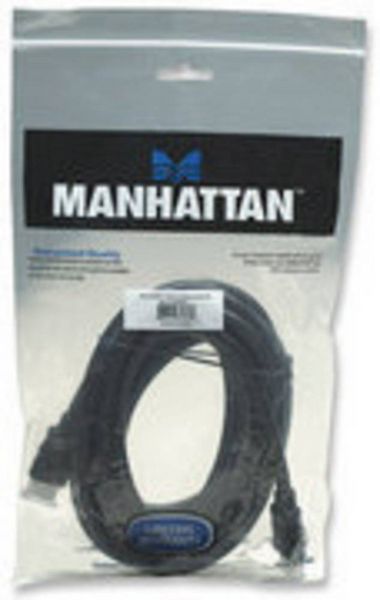 Produktbild: Manhattan HDMI Anschlusskabel HDMI-A Stecker, HDMI-A Stecker 5.00 m Schwarz 323239-CG 4K UHD, Audio Return Channel HDMI-Kabel