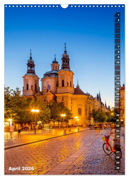 Produktbild: PRAG Historisches Stadtherz (Wandkalender 2026 DIN A3 hoch), CALVENDO Monatskalender