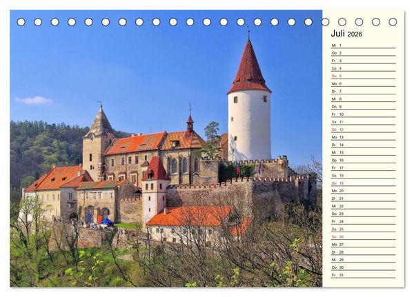 Produktbild: Tschechien (Tischkalender 2026 DIN A5 quer), CALVENDO Monatskalender