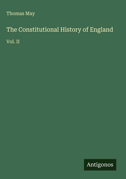 Produktbild: The Constitutional History of England