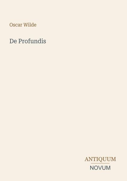 Produktbild: De Profundis