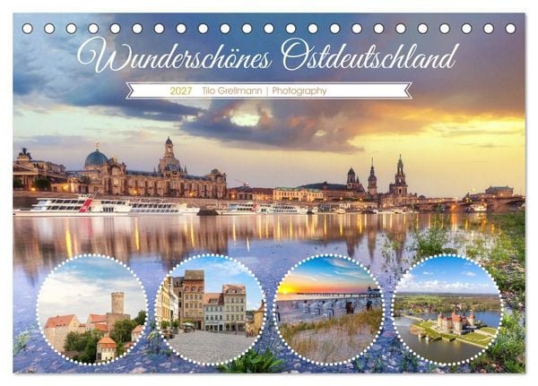 Produktbild: Wundersch&ouml;nes Ostdeutschland (Tischkalender 2027 DIN A5 quer), CALVENDO Monatskalender