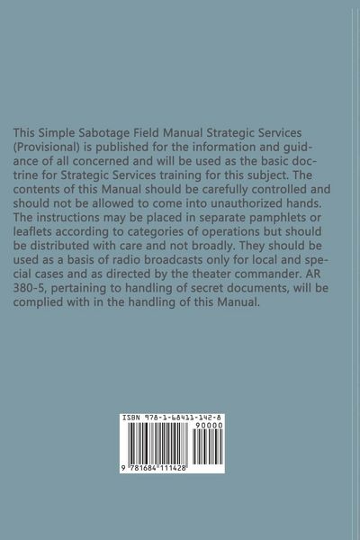 Produktbild: Simple Sabotage Field Manual