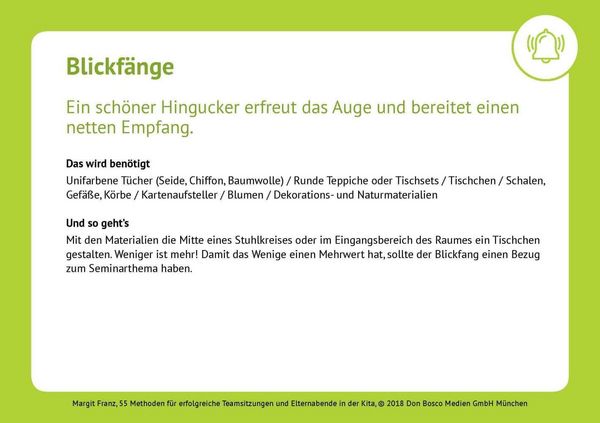 Produktbild: 55 Methoden f&uuml;r erfolgreiche Teamsitzungen und Elternabende in der Kita
