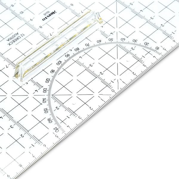 Produktbild: ARISTO TZ-Dreieck 32,5 cm mit Griff, Facette und Tuschenoppen