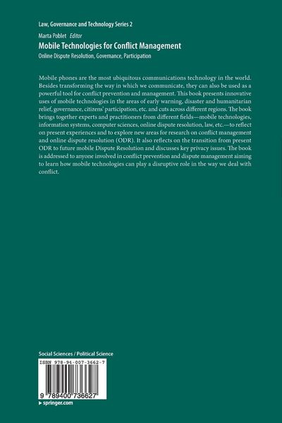 Produktbild: Mobile Technologies for Conflict Management