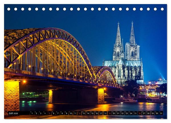 Produktbild: St&auml;dtereise durch Europa (Tischkalender 2026 DIN A5 quer), CALVENDO Monatskalender