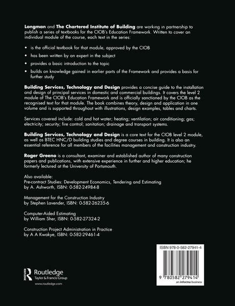 Produktbild: Building Services, Technology and Design