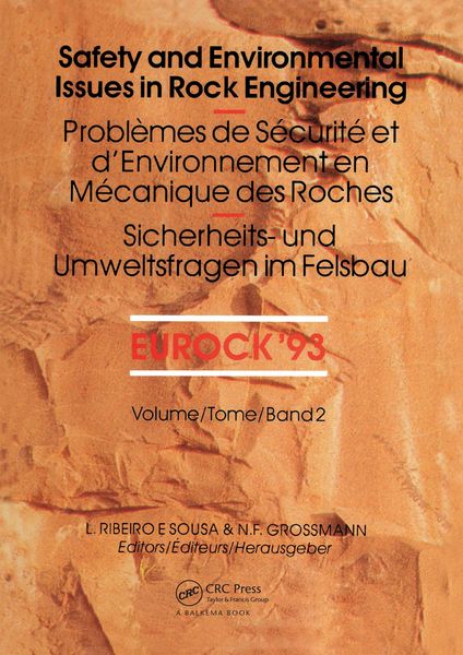 Produktbild: Safety and environmental issues in rock engineering, volume 2