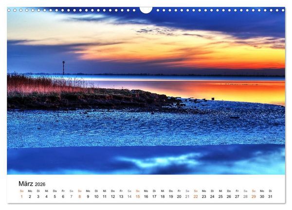 Produktbild: Nordseebad Wremen - Strandimpressionen (Wandkalender 2026 DIN A3 quer), CALVENDO Monatskalender