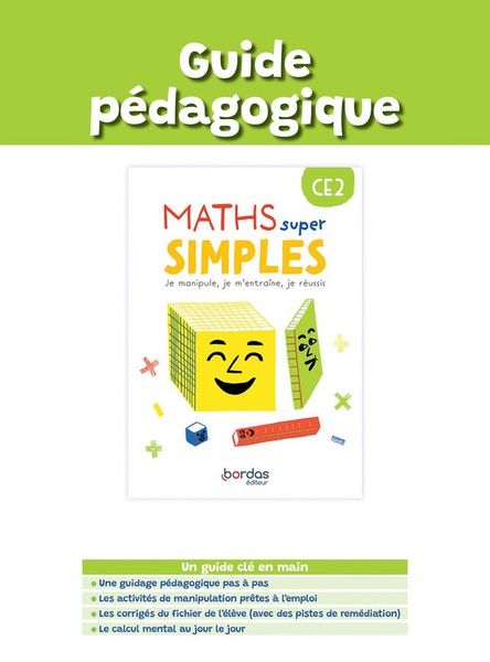 Produktbild: Maths super simples CE2 : je manipule, je m'entra&icirc;ne, je r&eacute;ussis