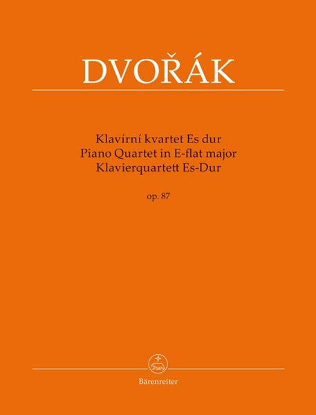 Produktbild: Klavierquartett Es-Dur op. 87 (Klav&iacute;rn&iacute; kvartet Es dur op. 87)