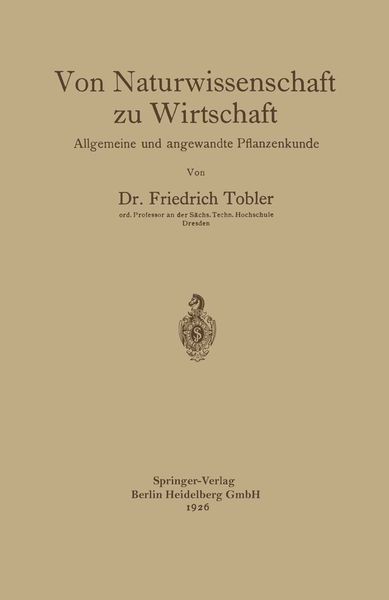 Produktbild: Von Naturwissenschaft zu Wirtschaft
