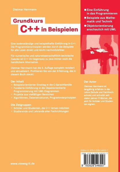 Produktbild: Grundkurs C++ in Beispielen