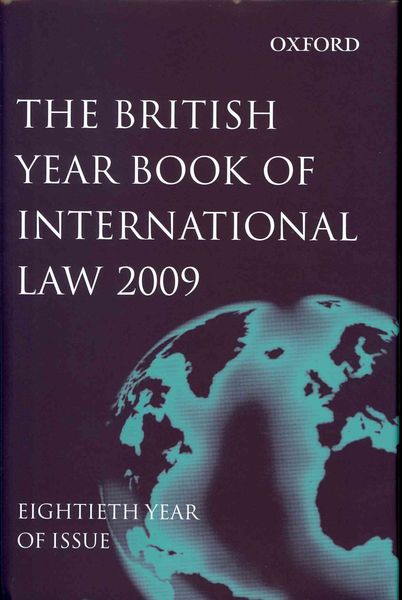 Produktbild: British Year Book of International Law 2009 Volume 80