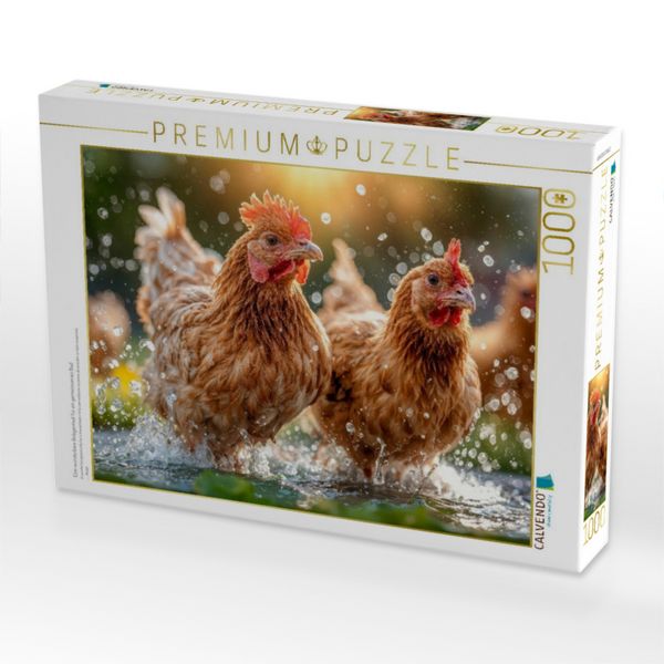 Produktbild: CALVENDO Puzzle Eine wunderbare Gelegenheit f&uuml;r ein gemeinsames Bad | 1000 Teile Lege-Gr&ouml;&szlig;e 64x48cm Foto-Puzzle f&uuml;r gl&uuml;ckliche Stunden