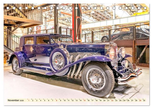 Produktbild: Nationales Auto Museum, The Loh Collection (Tischkalender 2026 DIN A5 quer), CALVENDO Monatskalender