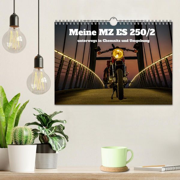 Produktbild: Meine MZ ES 250/2 unterwegs in Chemnitz (Wandkalender 2026 DIN A4 quer), CALVENDO Monatskalender