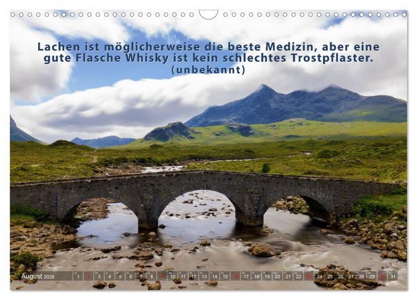 Produktbild: Whisky-Spr&uuml;che (Wandkalender 2026 DIN A3 quer), CALVENDO Monatskalender
