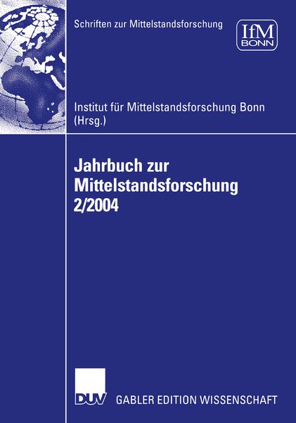 Produktbild: Jahrbuch zur Mittelstandsforschung 2/2004