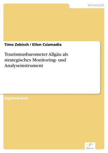 Produktbild: Tourismusbarometer Allg&auml;u als strategisches Monitoring- und Analyseinstrument