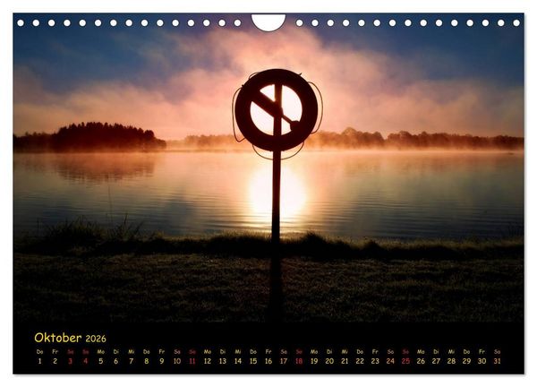 Produktbild: wenn die Sonne schlafen geht (Wandkalender 2026 DIN A4 quer), CALVENDO Monatskalender