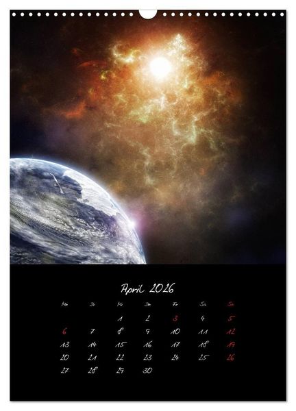 Produktbild: Die gro&szlig;e Reise in dem Universum (Wandkalender 2026 DIN A3 hoch), CALVENDO Monatskalender