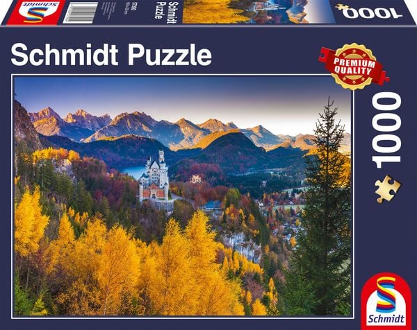 Schmidt Spiele - Standard - Herbstliches Neuschwanstein, 1000 Teile