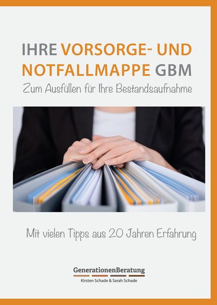 Produktbild: Vorsorge- und Notfallmappe GBM