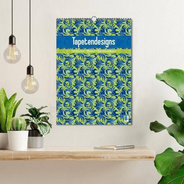 Produktbild: Tapetendesigns &ndash; Strukturen, Muster und Bastelvorlagen (Wandkalender 2026 DIN A3 hoch), CALVENDO Monatskalender