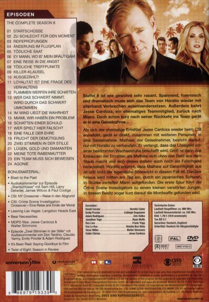 CSI: Miami - Season 8  [6 DVDs]