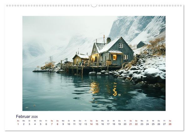 Produktbild: Faszinierender Norden (hochwertiger Premium Wandkalender 2026 DIN A2 quer), Kunstdruck in Hochglanz