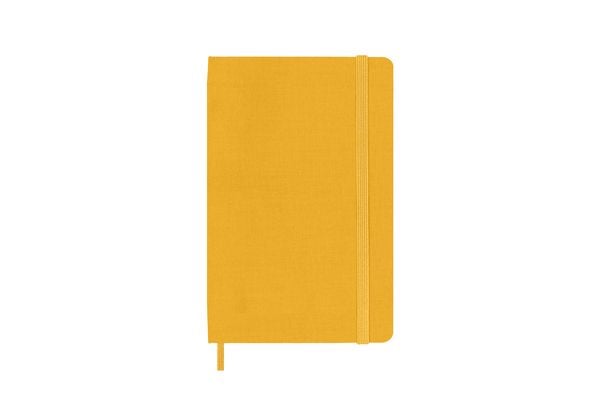 Moleskine Classic Notebook, Pocket, Ruled, Orange Yellow, Silk Hard Cover (3.5 x 5.5)