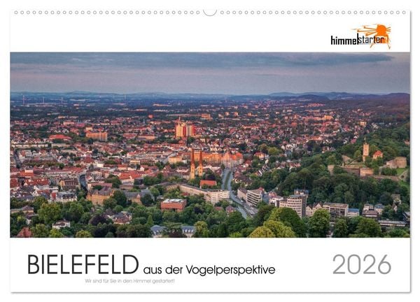 Produktbild: BIELEFELD aus der Vogelperspektive (Wandkalender 2026 DIN A2 quer), CALVENDO Monatskalender