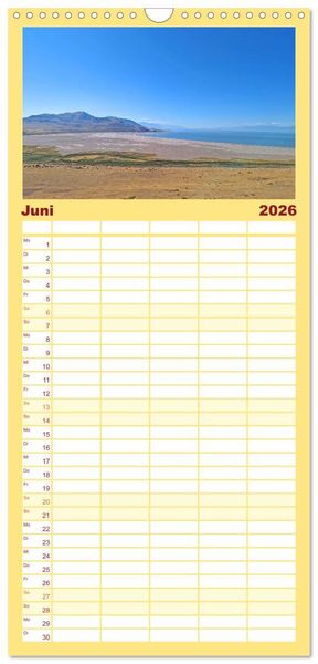 Produktbild: Familienplaner 2026 - USA - National und State Parks im Nordwesten mit 5 Spalten (Wandkalender, 21 x 45 cm) CALVENDO