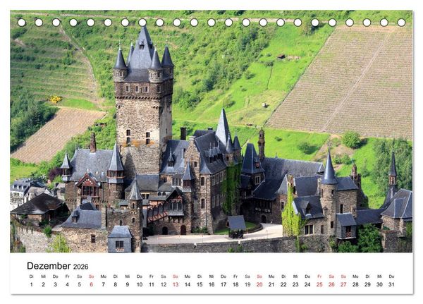 Produktbild: Cochem - Eine Perle an der Mosel (Tischkalender 2026 DIN A5 quer), CALVENDO Monatskalender