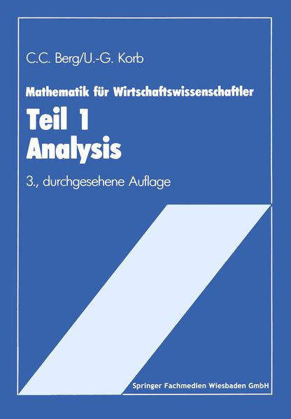 Produktbild: Mathematik f&uuml;r Wirtschaftswissenschaftler