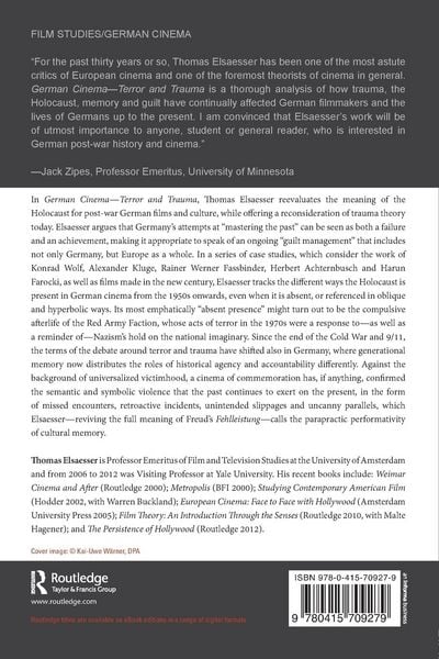 Produktbild: German Cinema - Terror and Trauma