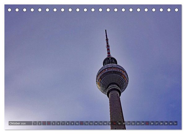 Produktbild: Hauptstadt Berlin (Tischkalender 2026 DIN A5 quer), CALVENDO Monatskalender