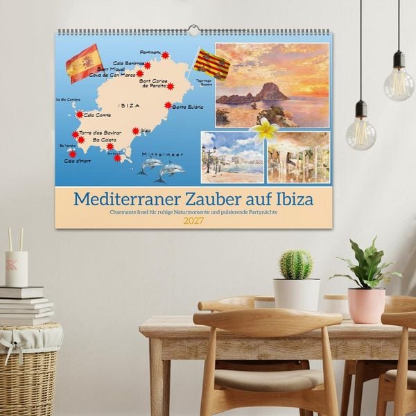 Produktbild: Mediterraner Zauber auf Ibiza (Wandkalender 2027 DIN A2 quer), CALVENDO Monatskalender
