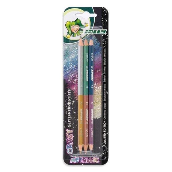 Produktbild: JOLLY Buntstifte Supersticks Crazy Metallic, 3er Set