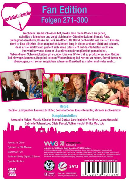 Produktbild: Verliebt in Berlin Box 10 &ndash; Folgen 271-300 [3 DVDs]