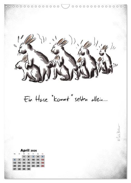Produktbild: Carlo B&uuml;chner ALLE JAHRE BILDER! (Wandkalender 2026 DIN A3 hoch), CALVENDO Monatskalender