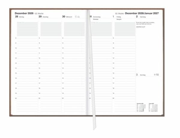 Produktbild: Terminer A5, Leinen sand 2027