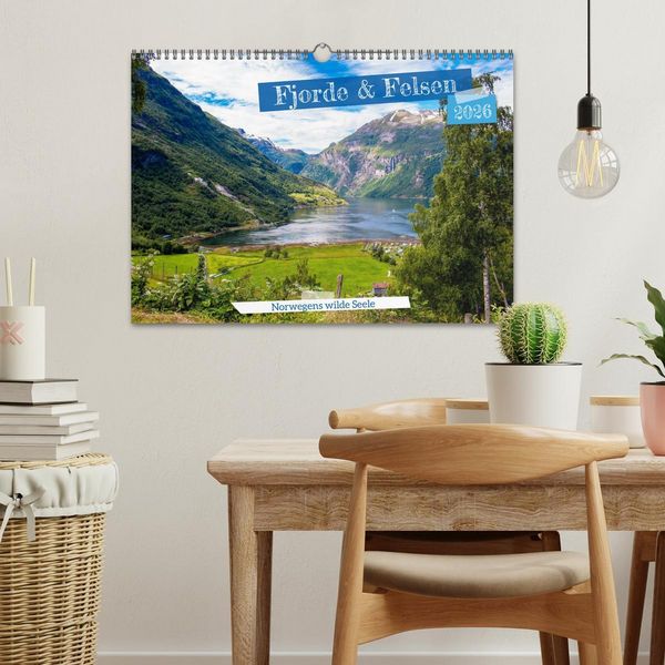 Produktbild: Fjorde & Felsen &ndash; Norwegens wilde Seele (Wandkalender 2026 DIN A3 quer), CALVENDO Monatskalender
