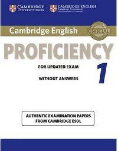 Produktbild: Cambridge English Proficiency 1 for Updated Exam Student's Book without Answers