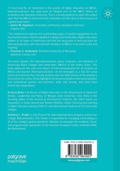 Produktbild: Reimagining Internationalization and International Initiatives at Historically Black Colleges and Universities